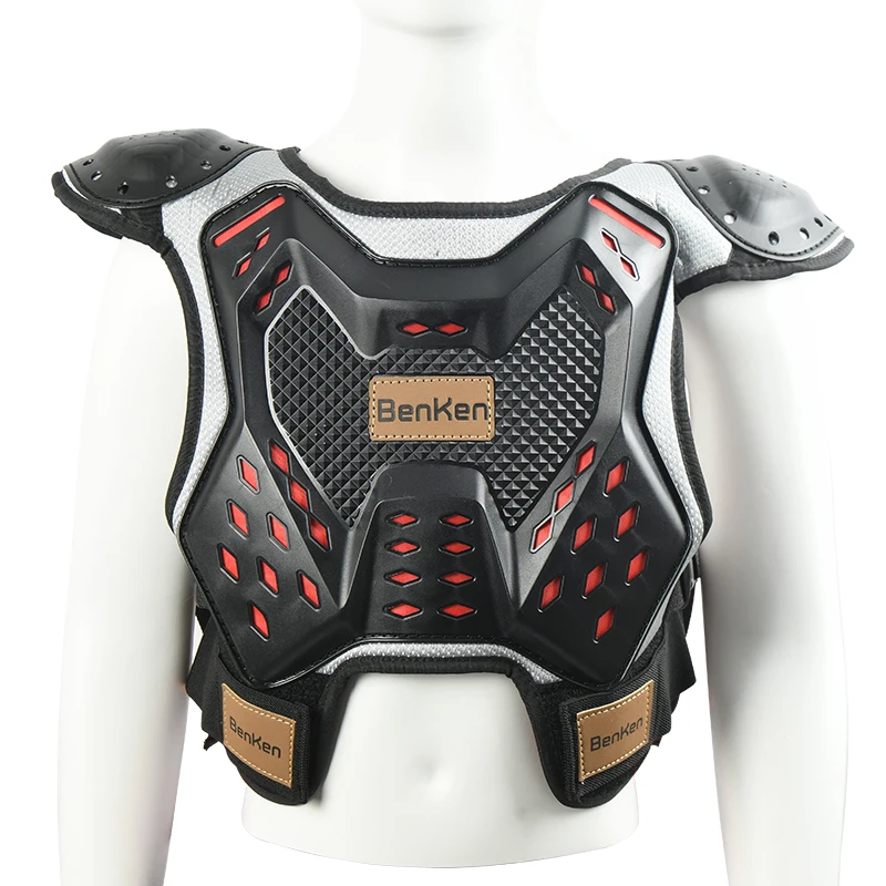 Benken Children Kids Youth Motocross Gear Body Armor Vest Back Chest Protector Motorcycle Gears