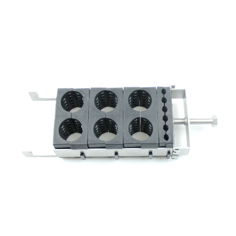 Easy Installed Self Lock Hooked Telecommunication Hybrid Coax Surface Treatment Wind Loaded Cable Feeder Clamp Size 1/2 And 7/8