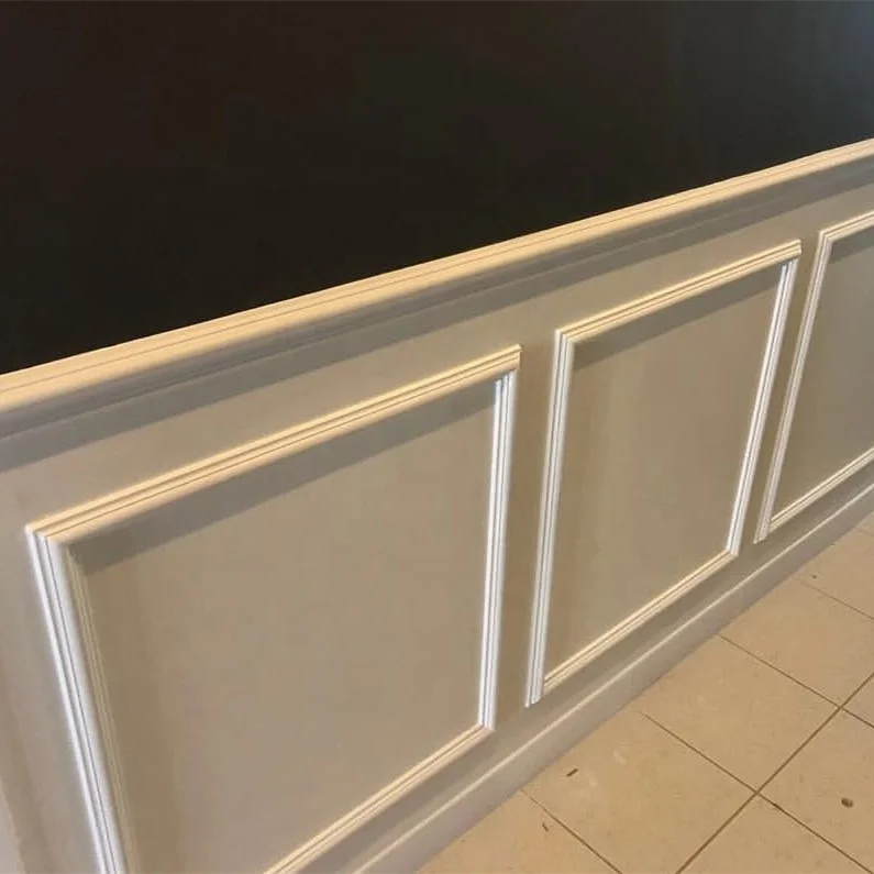  Искусственная пена украшения интерьера пластины стены литья Малайзии Горячая продажа 4 см wainscoting белый