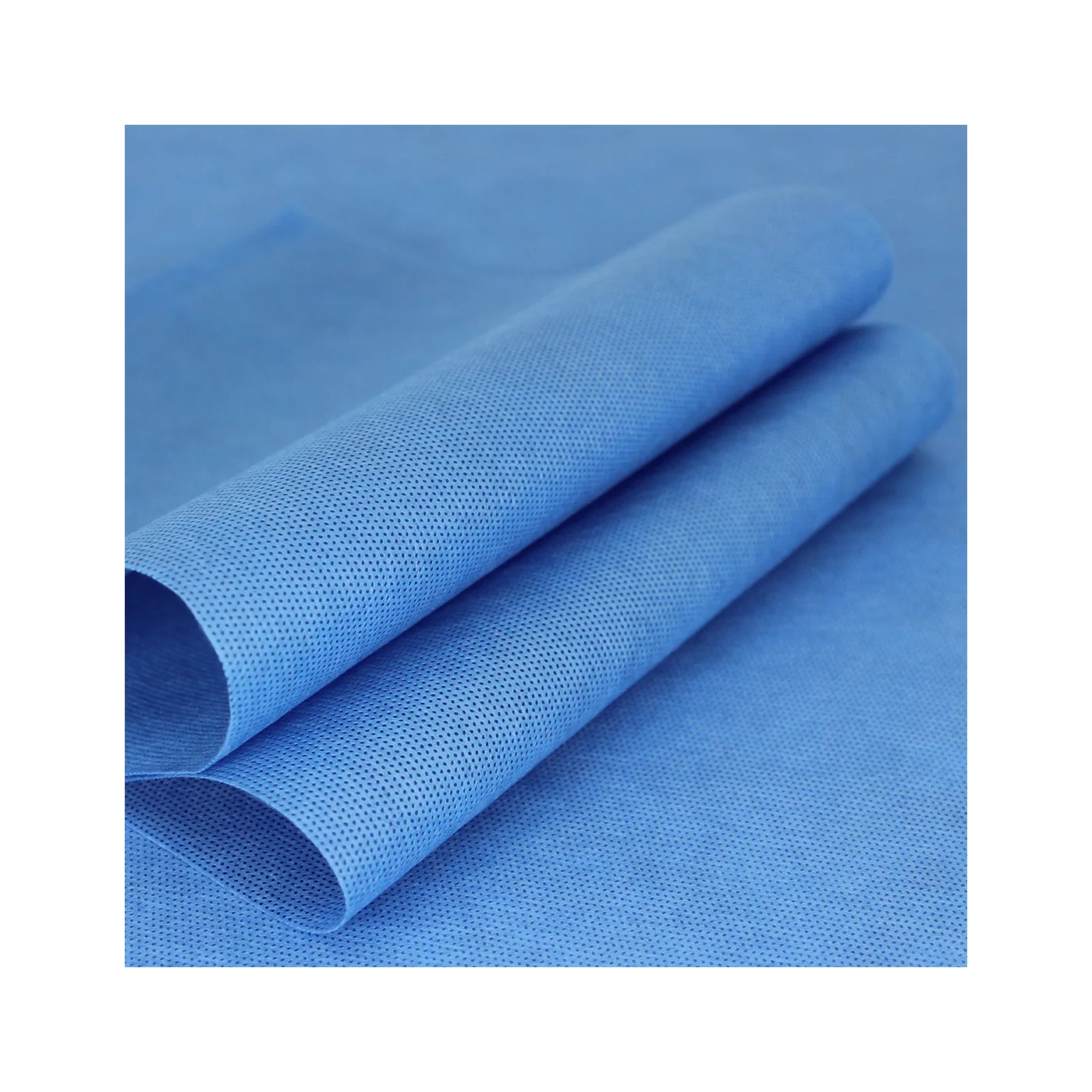 Non-toxic SMS 45g Blue White Nonwoven Medical Fabric Material/disposable Sms Surgical Gown Fabrics