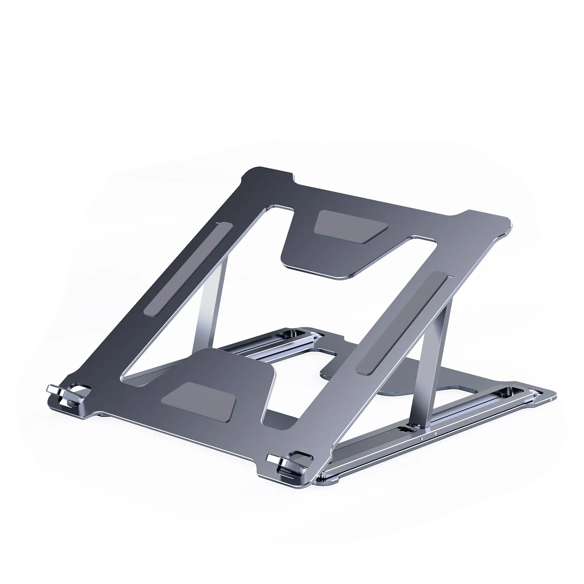 Hot sale Office Furniture Desktop Ergonomic Riser Holder Folding Height Adjustable Aluminum Riser Stand for Laptop Holder