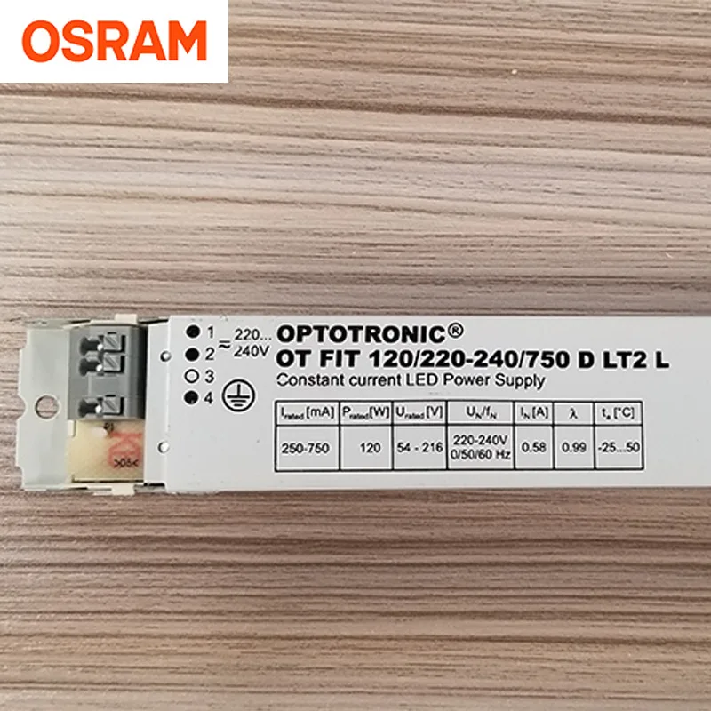 OSRAM- PF>93% 120W 250-750mA 54-216V Constant Current LED Driver Power Supply For LED Panel Light High Bay Light