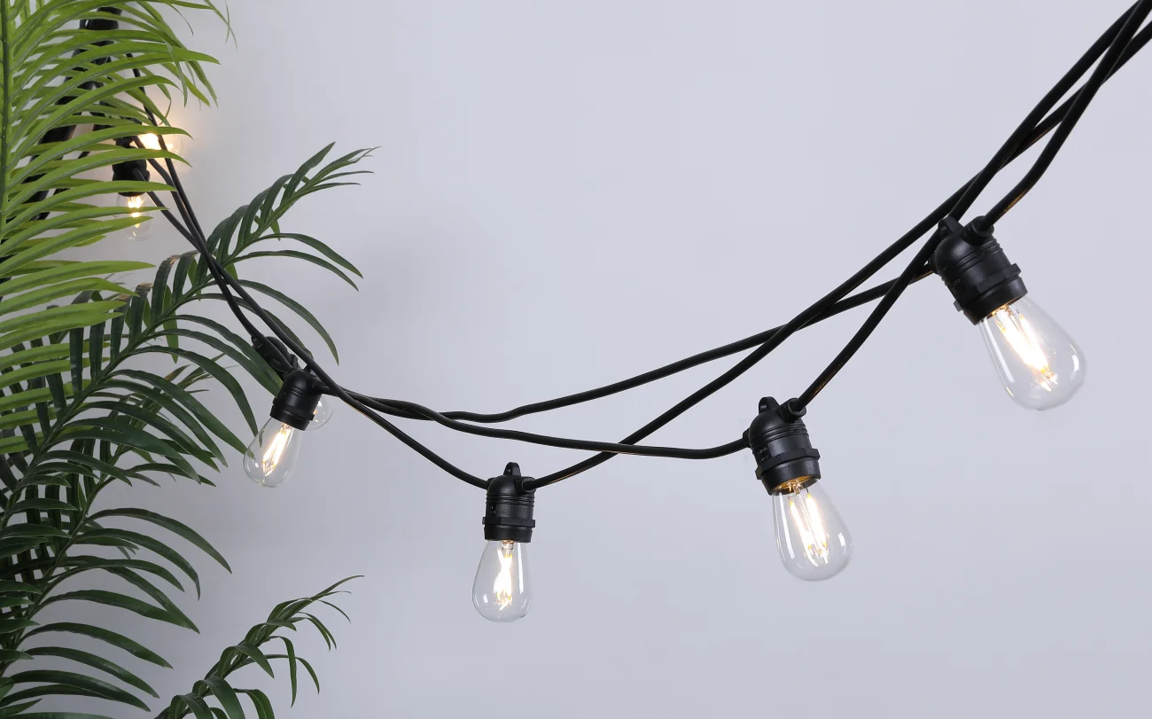 
S14 Bulb Outdoor Waterproof Decoration Restaurant Cafe Pole String Light 