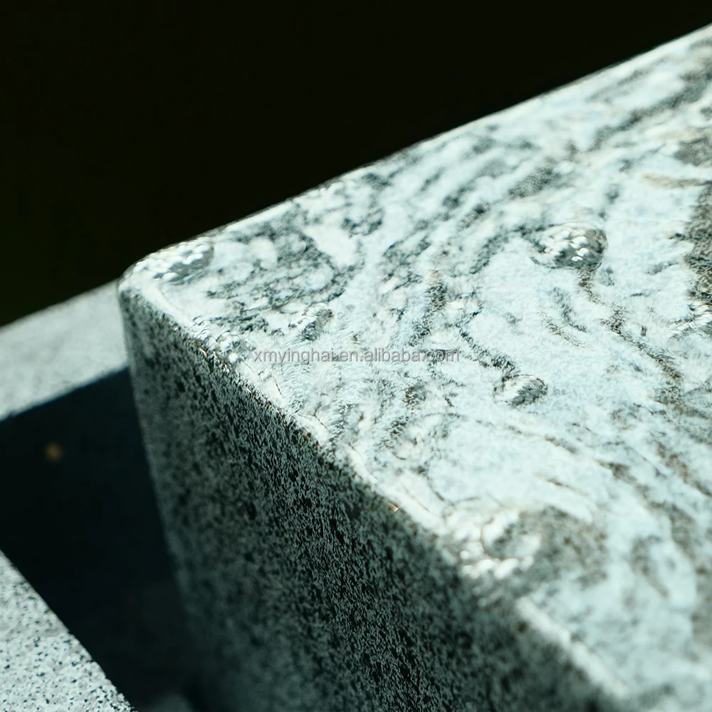 Steel Abstract Sculpture Water Fountain for Garden Outdoor Garden Grey Granite Fountaitus Stone Water Fountain