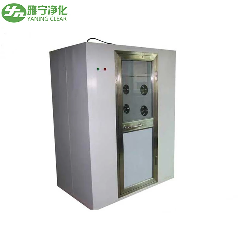 YANING CE Certified Cleanroom Air Shower Equipment with Swing Door and Face Recognition System