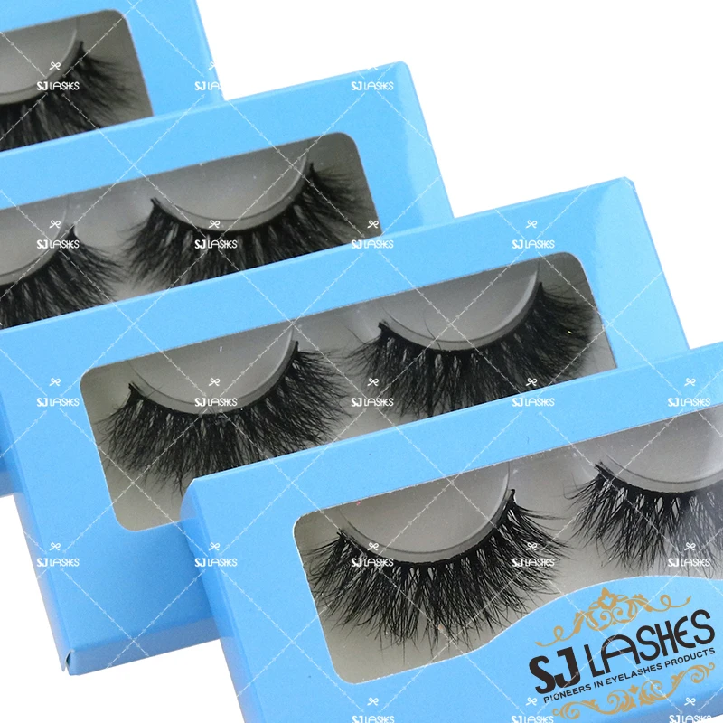 Wholesale D Curl Full Eyelash Manufacturer 100% Handmade 25mm Russian Strip Lashes With Box Custom Logo Russian Strip Lashes