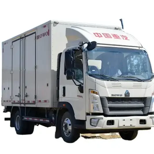 New China Sinotruck Howo Transport 4x2 Van Box Cargo Howo 4x2 Van Cargo Truck