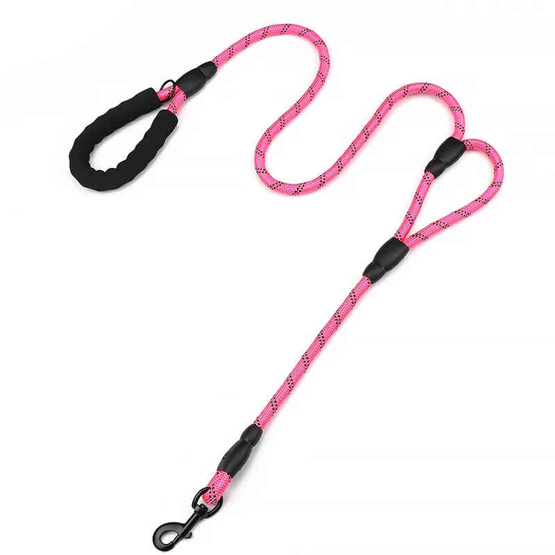 Wholesale Tactical Double Handle Pet Lead 8ft 5ft Long Nylon Rope Dog Leash With Traffic Handle