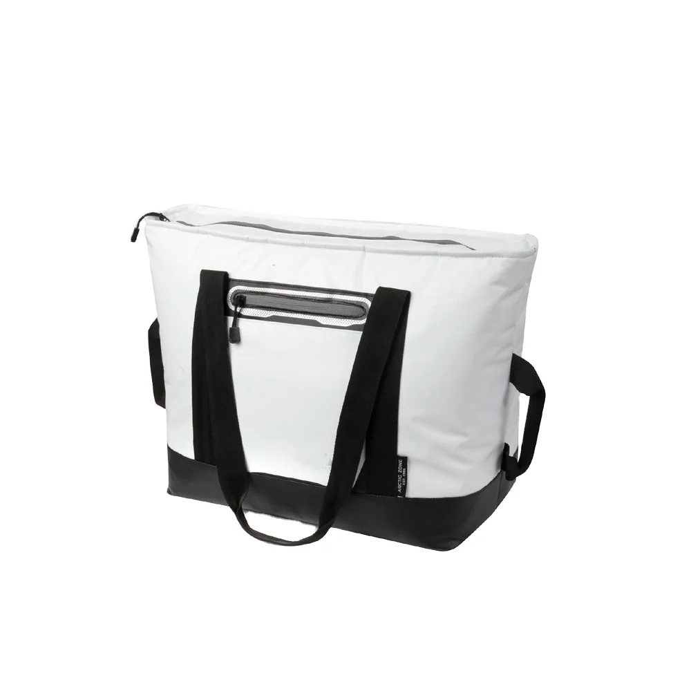 Waterproof Tote Bag 30 Can Cooler bag White Insulated Soft Cooler Bag