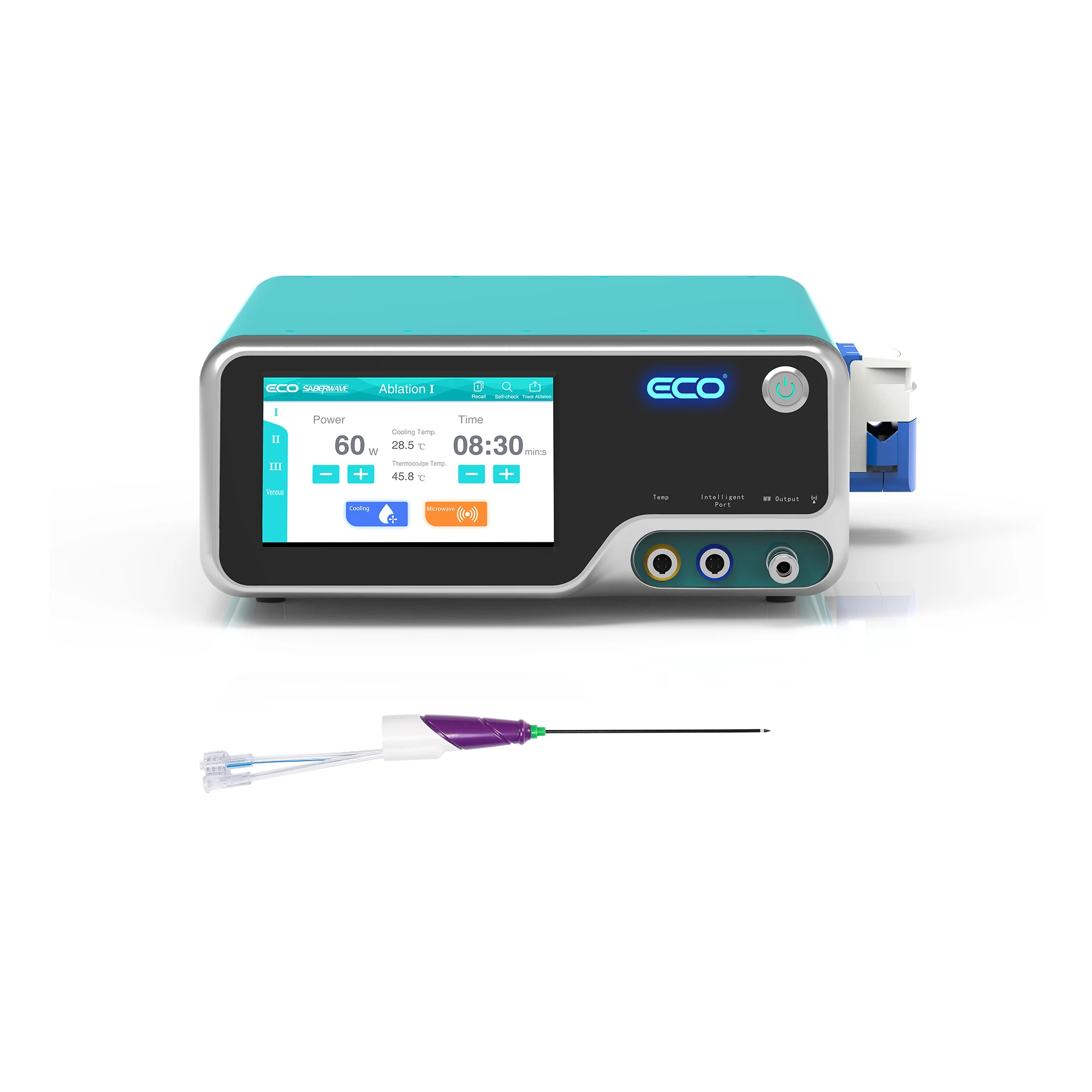Intervention radiology department microwave ablation system for thyroid nodule ablation