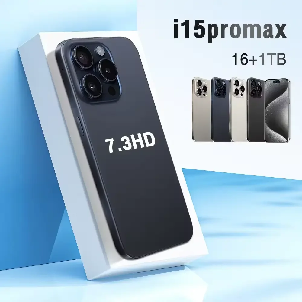 Низкая цена новый телефон оригинальный мобильный 15 Pro Max смартфон 5G i15 13 14 16G 1T дешевый