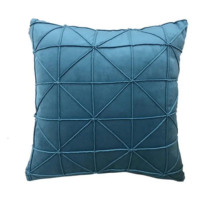 Solid color Dutch velvet hand-made mianzig cushion cover,  Customizable cushion cover for office