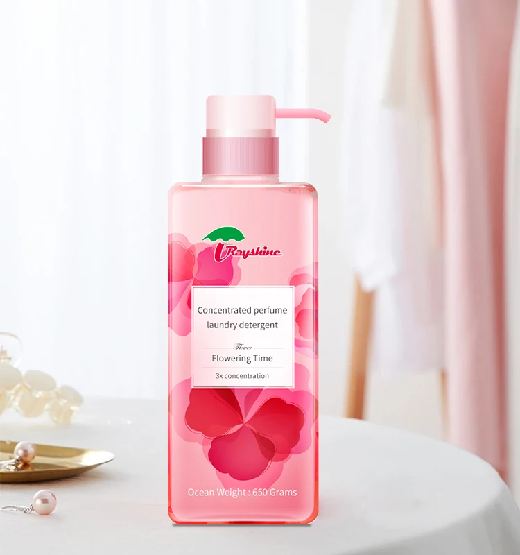 Concentrated Strong Fragrance Rose Perfume Laundry liquid detergent for cloth washing 650 g /bottle