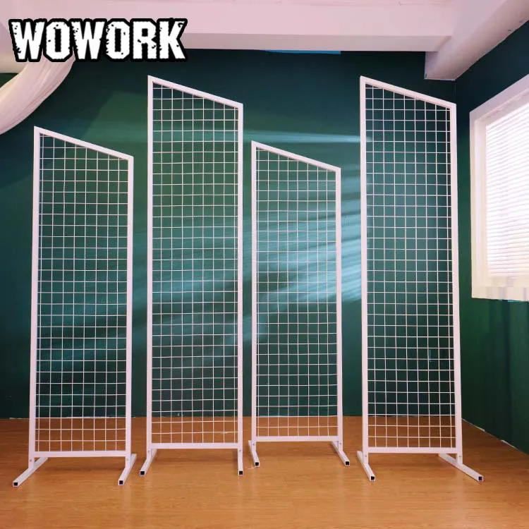 2025 WOWORK Wholesale Wedding Metal square Arch Iron Mesh Background for Party Event Decoration
