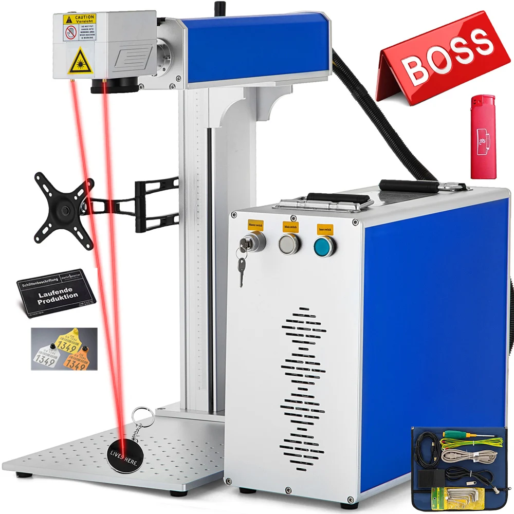 vevor PEIXU Hot sale 30W Portable Fiber Laser Marking Machine 150x150 mm Fiber Laser marking machine