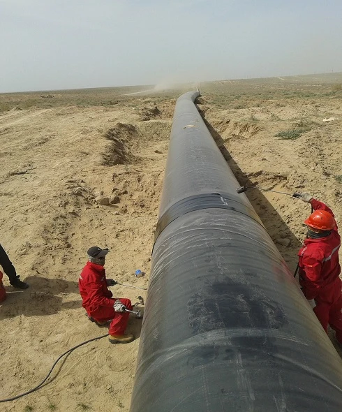 Heat Shrinkable Sleeves welt joint for Oil and Gas Pipelines Joint Coating Cross-linked PE GTS 60 GTS80 HTLP60 HTLP 80