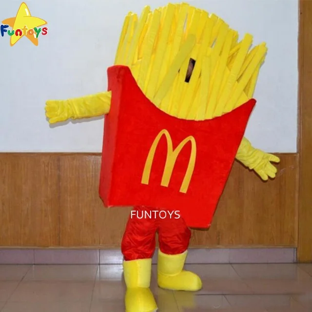 Funtoys CE McDonalds Food Potato Chips Mascot Costumes For Adult Halloween