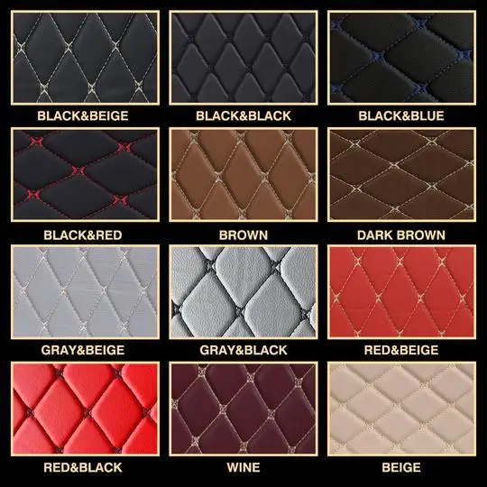 
2021 Custom Colour Full Set Car Floor Mats Leather 5D Car Floor / Foot Mats With Good Price 