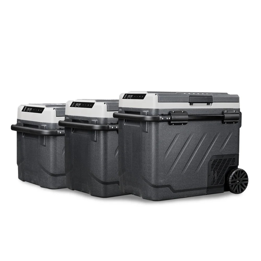 ZGW 60L Portable Fridge Freezer DC 12V/24V AC 110/240V Cooler Car Fridge Camping Refrigerator for Car & Home Use