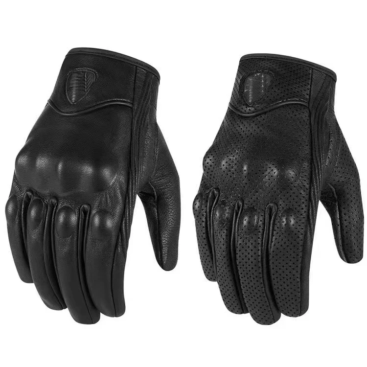 custom Full Finger leather motocross gloves Touchscreen Motorbike Glove for Man cross country racing gloves