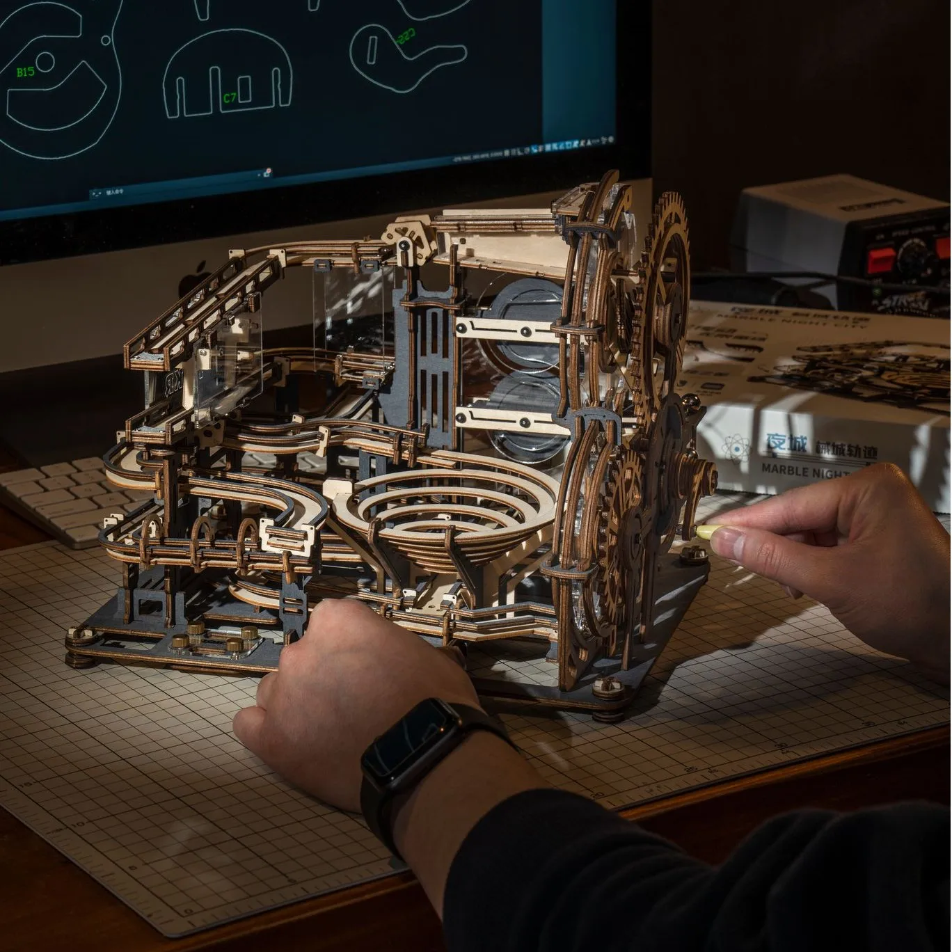 Robotime Rokr Drop Shipping Marble Run LGA01 DIY Assembly Educational Toys 3D Wooden Puzzles