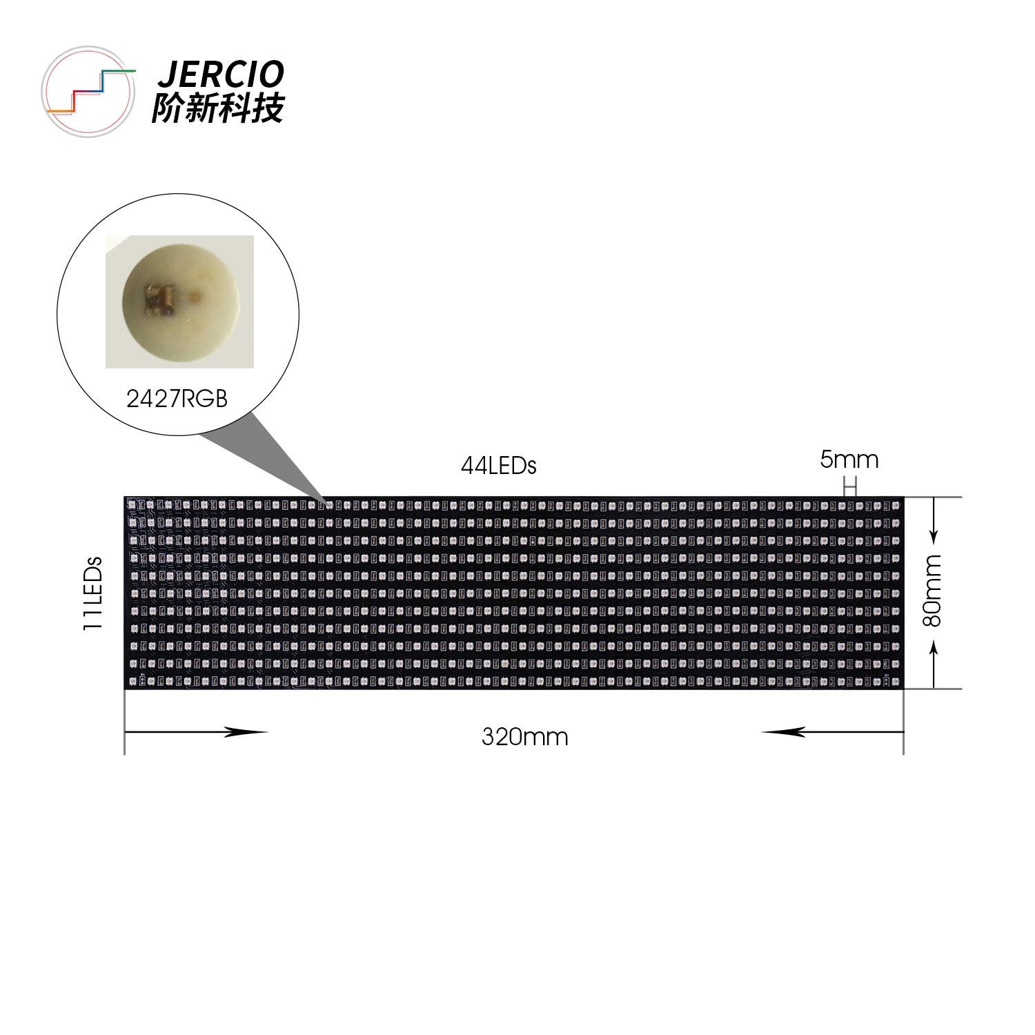 Led Matrix Panel XT1511-MINI(SMD2427) Like WS2812b Led Pixels Matrix