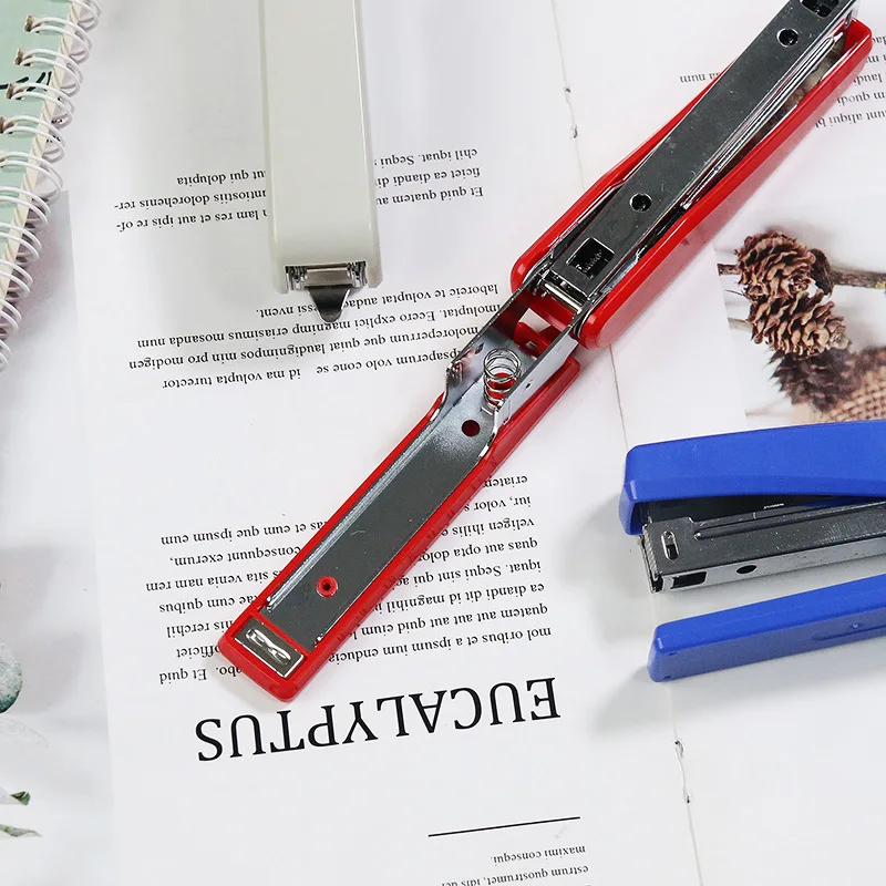 Customized Office Stapler Medium-Sized Labor-Saving Binding Machine Metal Portable Standard Durable Effortless Stapler