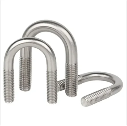 Factory Wholesale 30-200mm Ss304 316 Stainless Steel Din Standard U-Shape Bolts High Quality M8 M16 M22 Anchor U Bolts Custom