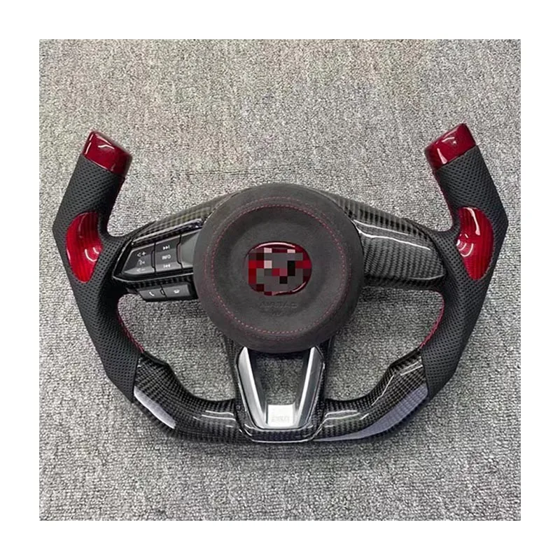 Replacement For Mazda 6 Mazda6 Atenza Leather Real Carbon Fiber Steering Wheel 2017-2019