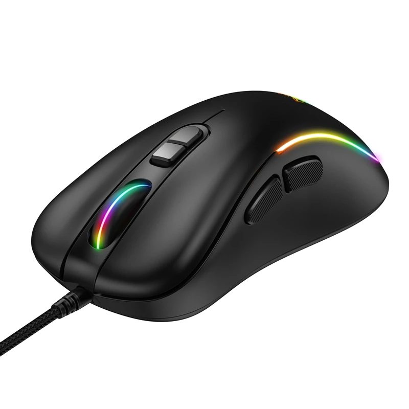 CW907 LED Backlight Sensor Gaming Mouse Wired RGB Gaming Mouse USB2.0 Desktop Computer Ergonomic Mouse For Laptop Game Play