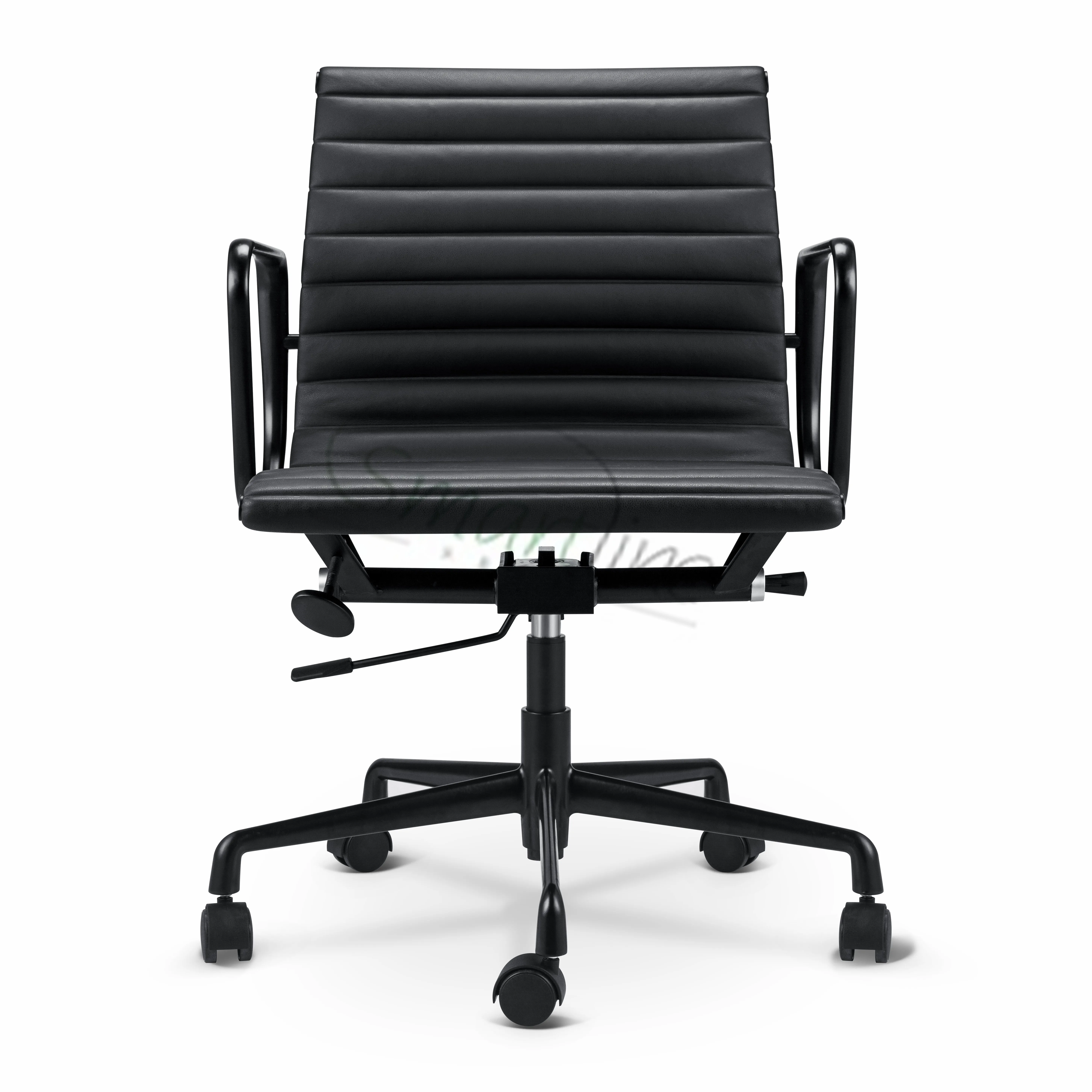 
Black Matted 117 Aluminum Thin pad office chair 