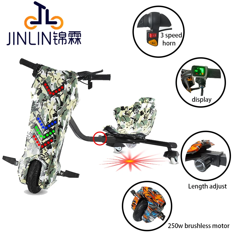 Factory Wholesale Electric Drifting 3 Wheels Scooter Drift Trike Scooter Kids Kick Scooter