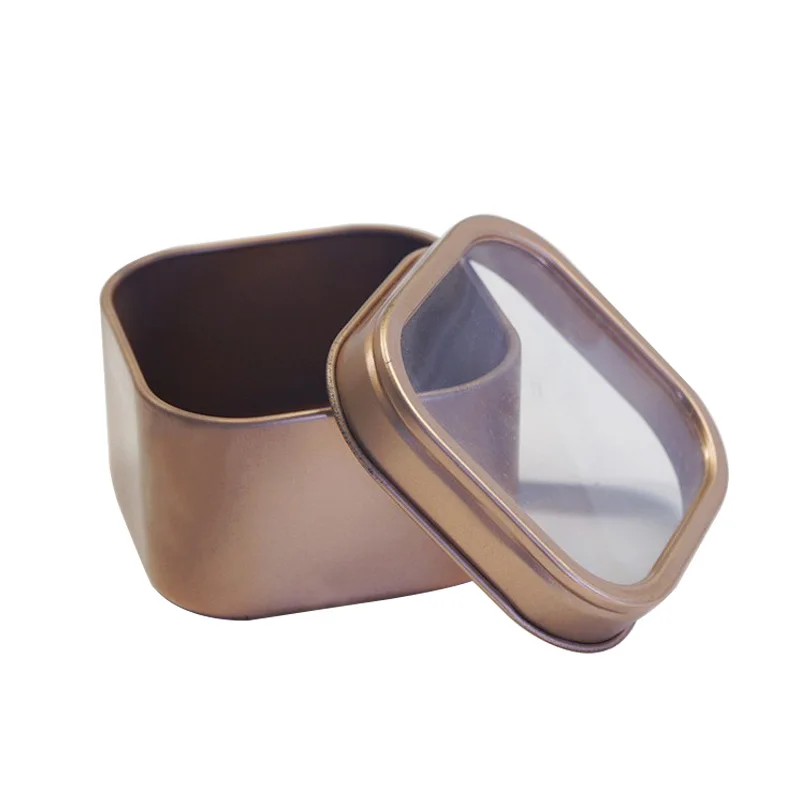 2021 New design square shape tin can metal gift box biscuit and cookie tin can