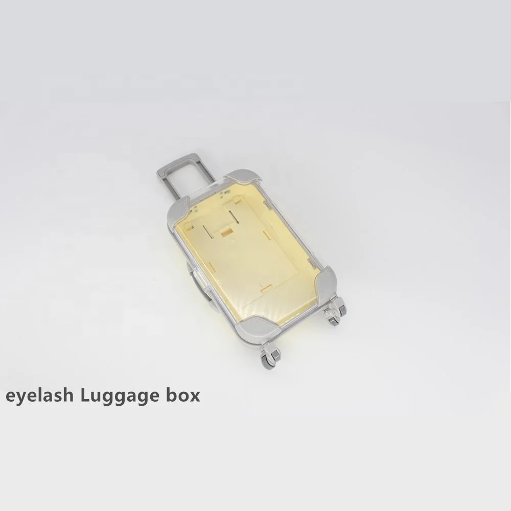 Customized mini luggage case for eyelashes various colors customized suitcase