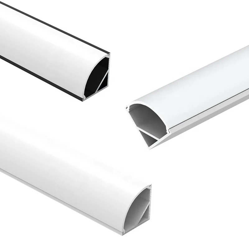 Surface Mounting Linear Lighting Profil Channel Housing 45 90 Degree Corner Aluminum Profile LED Strip Light