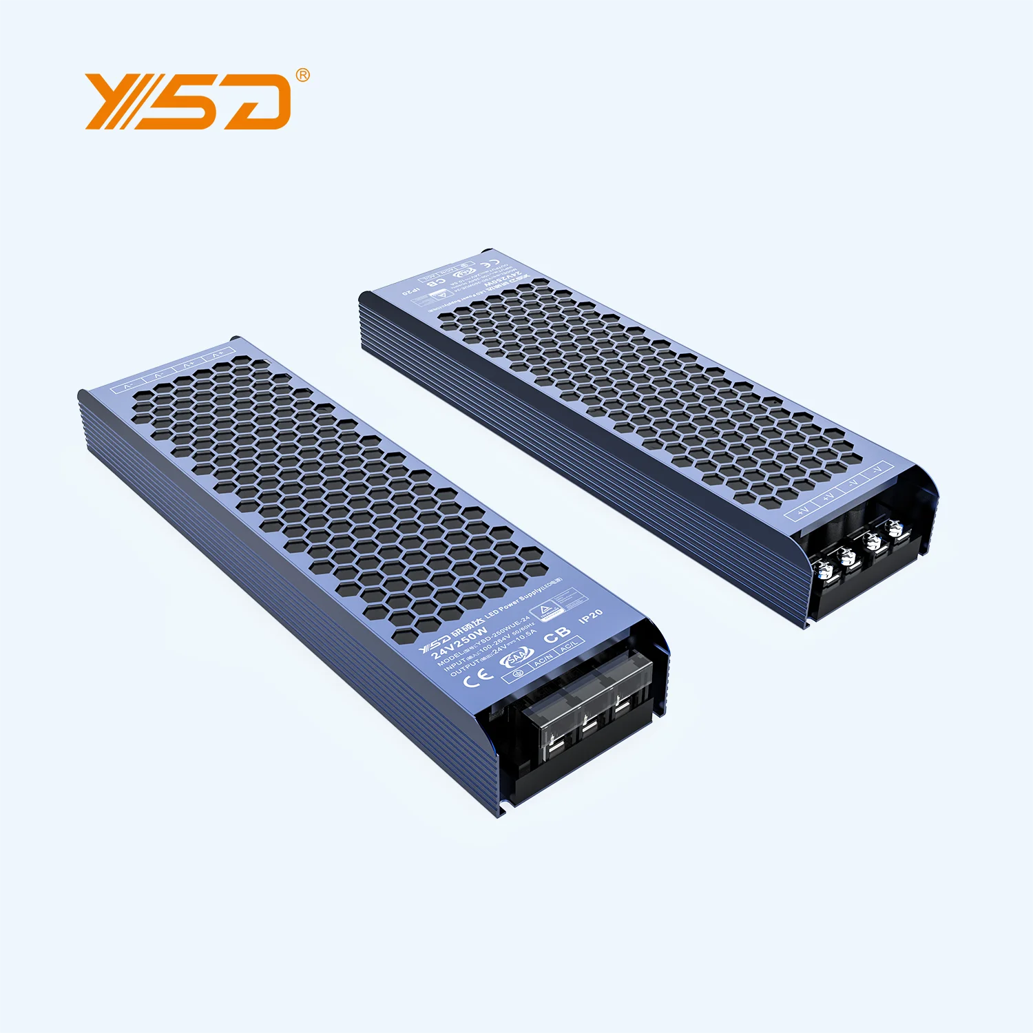 High PF Led Strip Light Driver 250W Led Driver Ce Rohs Cv Power Supply Led Driver Dc 12v 24v 48v IP20 8 years warranty