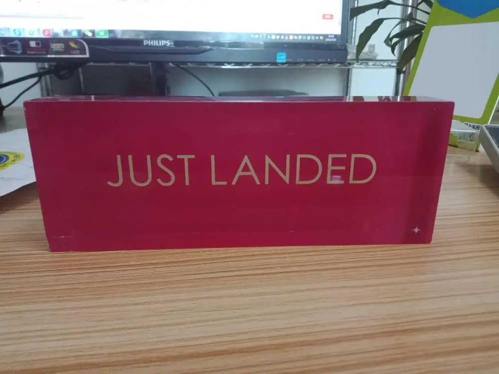 Customize Acrylic Block Logo POS Display