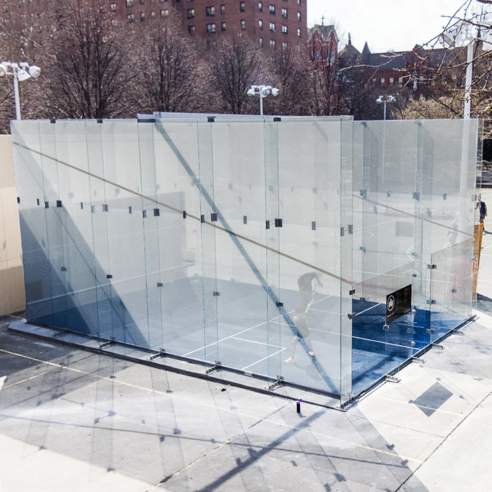 LDK Sport Equipment Customized Indoor Glass Squash Court Portable Squash Court Wood Flooring For Sales