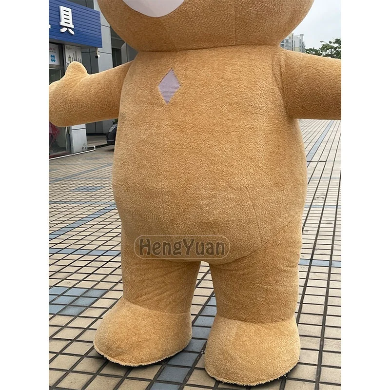 Instock Inflatable Colorful Teddy Bear Mascot Clothing Advertising Events Cosplay Giant Walking Brown Bear Mascot Costumes
