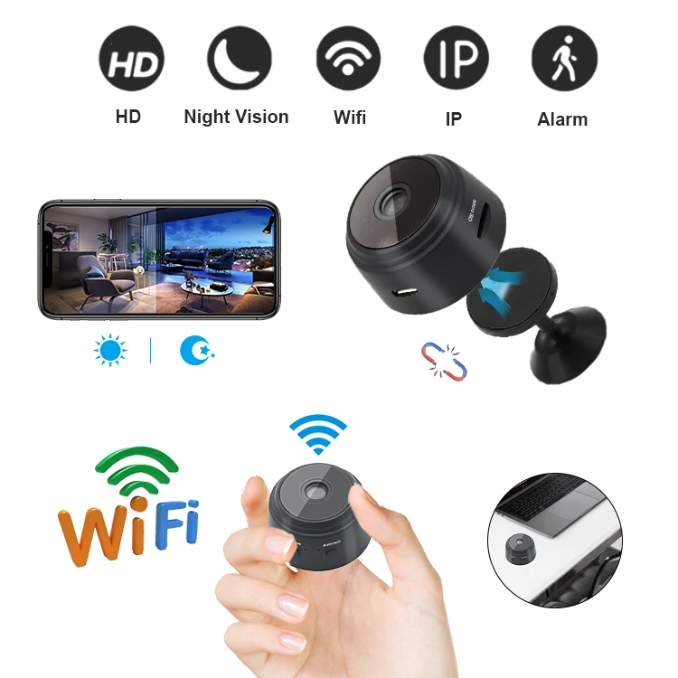 with night vision function 1080p wireless a9 camera