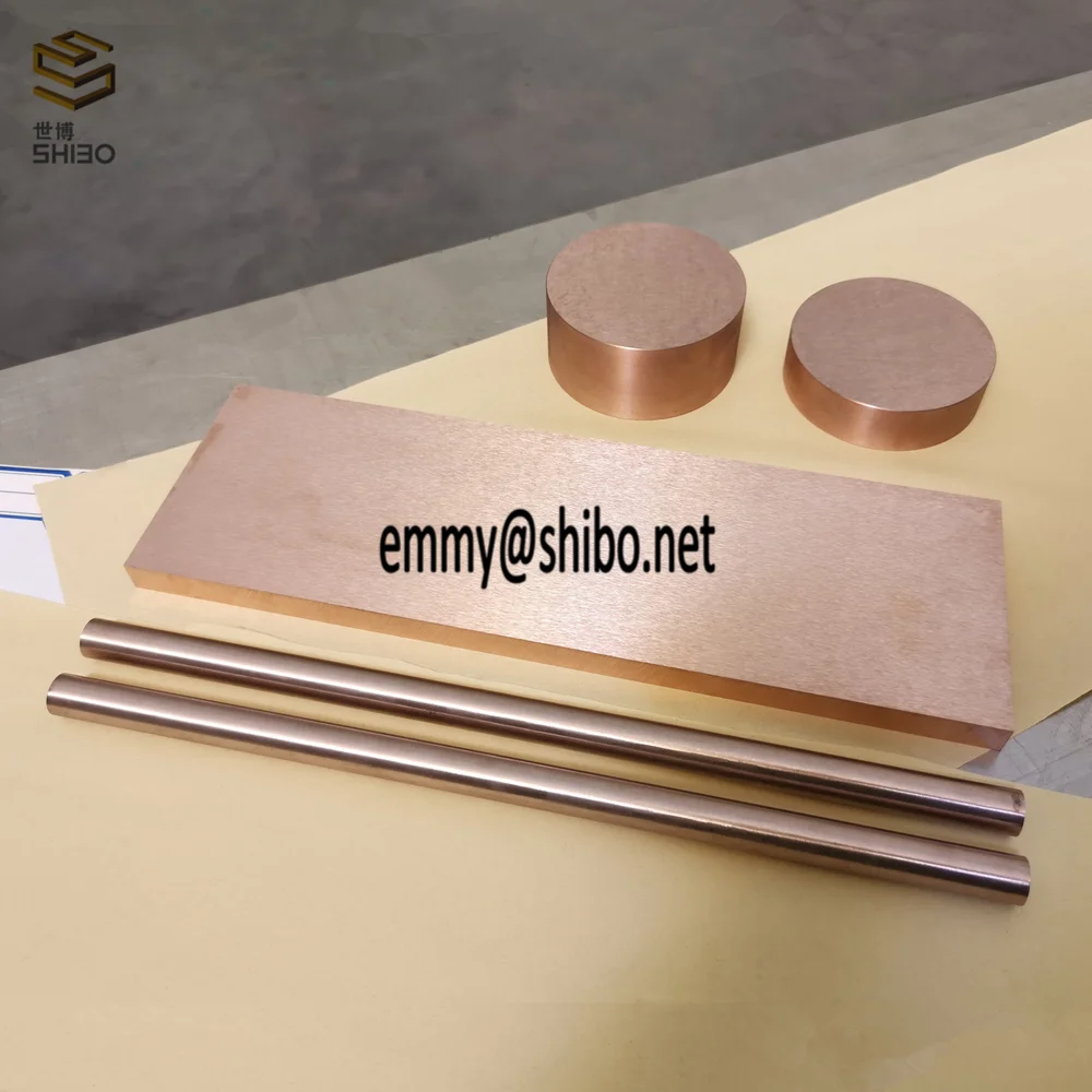 most popular tungsten copper alloy cube W-Cu alloy plate
