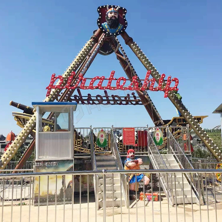 Hot Sale FRP Pirate Ship 24seats Fiberglass Ships Amusement Park Ride for