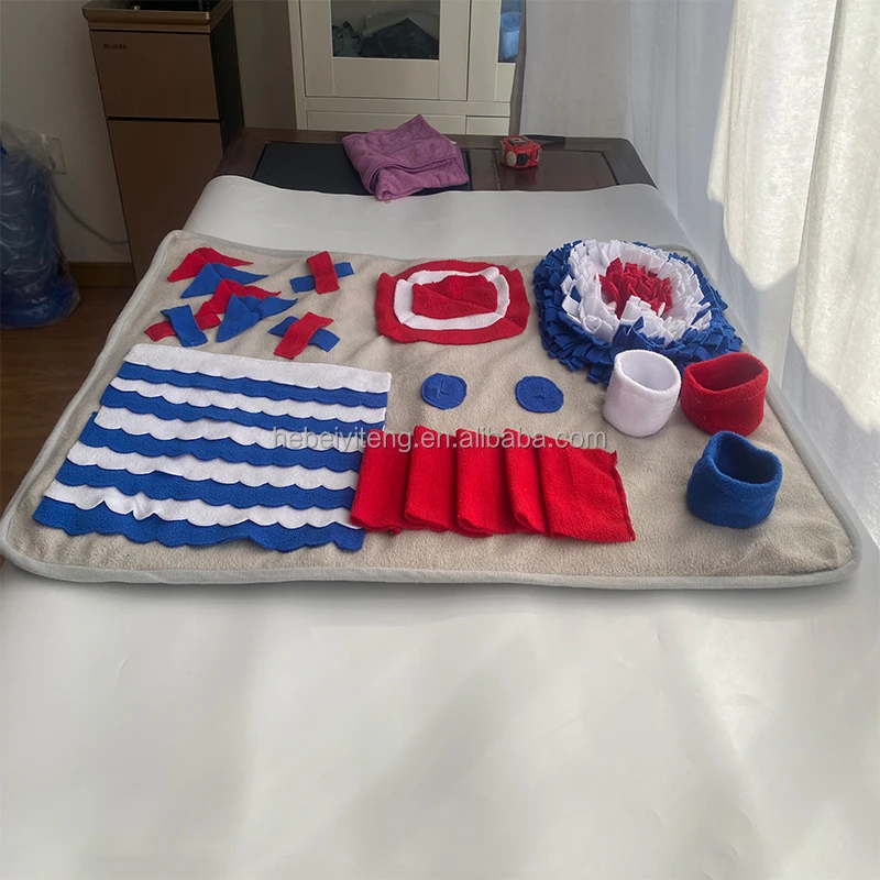 Dog Snuffle Mat Pet Puzzle Toy Activity Carpet Blanket Feeding Mat Sniffing Training Pad For Dogs