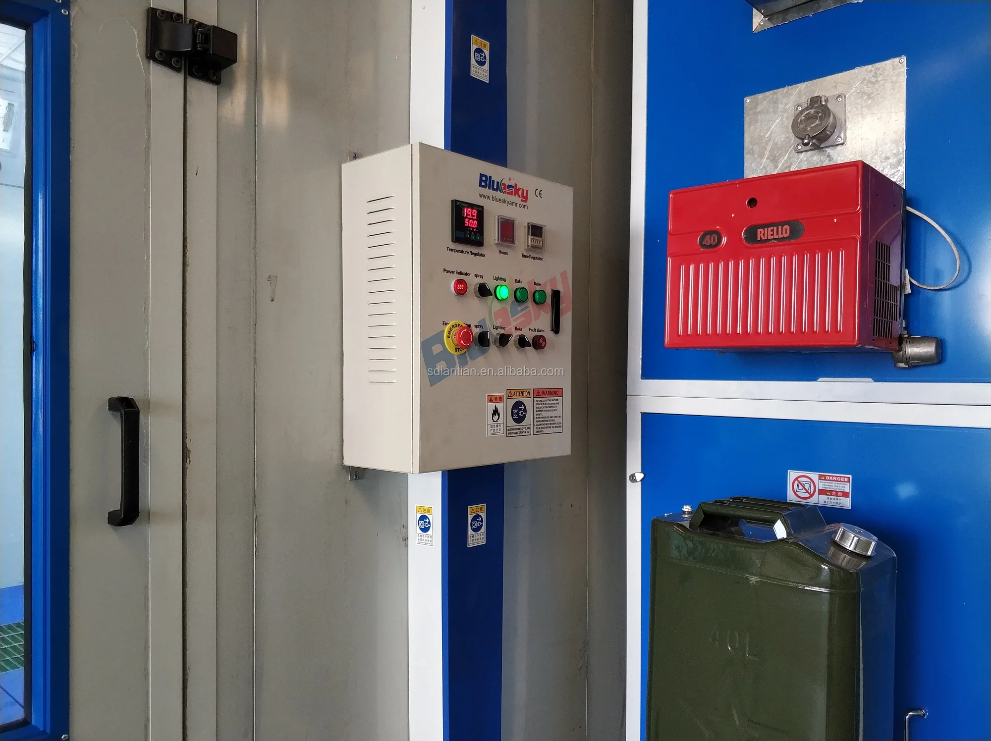 2021 good choice CE approved auto paint oven/spray booth fan/car painting room price