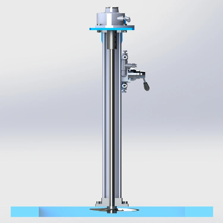HXUD Fixed Frame Lift Air Mixer Air Agitator Pneumatic Stirrer for Paint,Chemical,Food,
