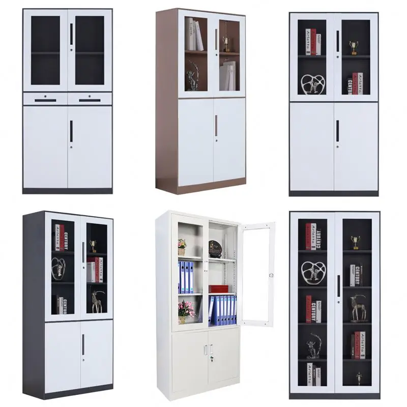 
Sample Cupboard Office Library Storage Filing Cabinet Metal Vertical 2 Door Steel Wardrobe Drawer File Display 