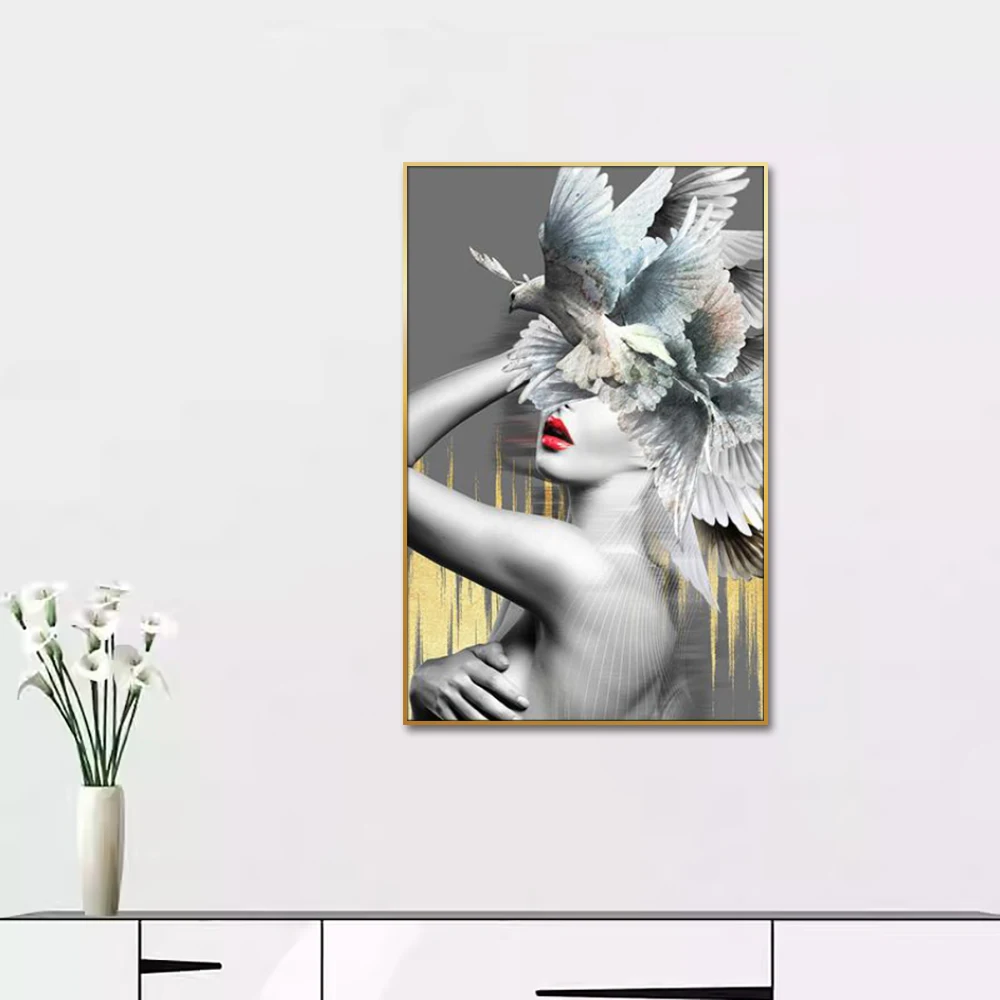 Guanjun Nude Painting Sexy Beauty Wall Picture Wall Art Luxury Living Room Home Decoration Portrait Painting