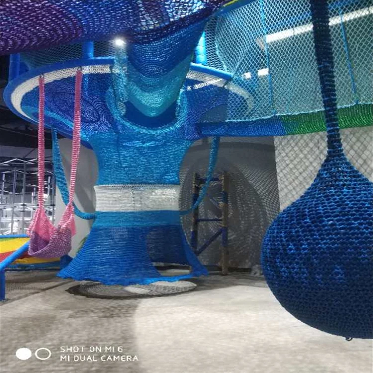 
Equipment Kids Exercise Crochet Rainbow Climbing Nets Indoor Playground Tree 