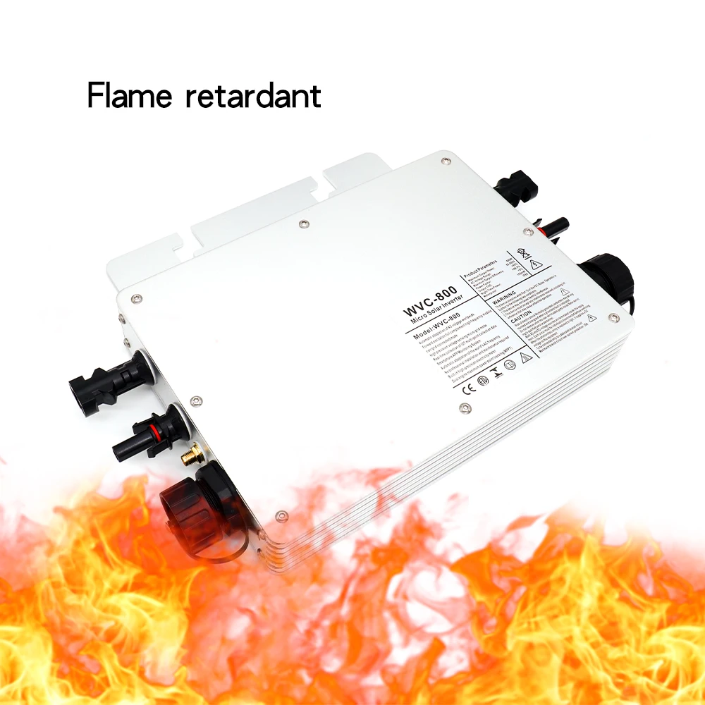 WIFI  Solar Microinverters Grid-Connected Inverter 800W MPPT Solar Micro Inverter Adapt To 600w PV Module