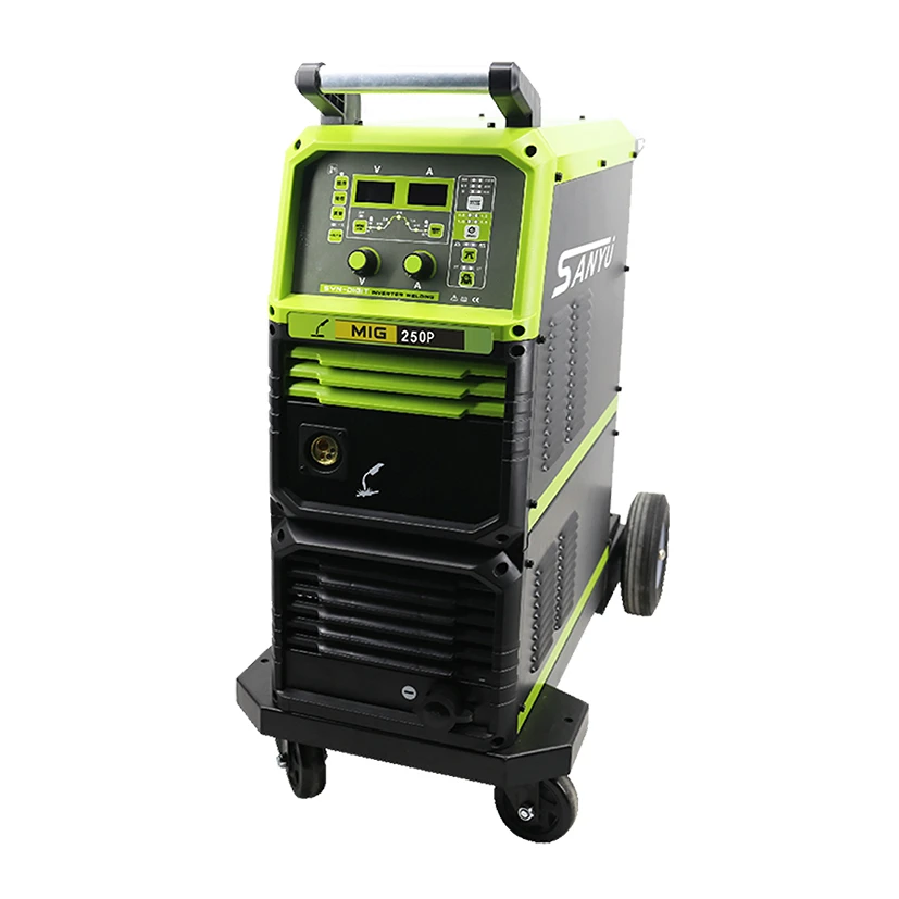 MIG-250P welding machine high speed pulse MIG welders wire feeder inside can welding Aluminum and carbon steel  stainless steel
